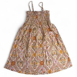 Derek Lam 10 Crosby linen smocked floral spring dress